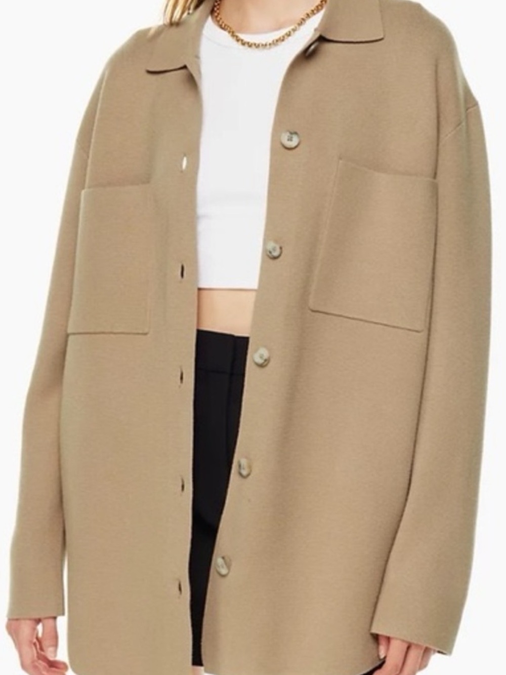 Aritzia Babaton Society Sweater in Camel